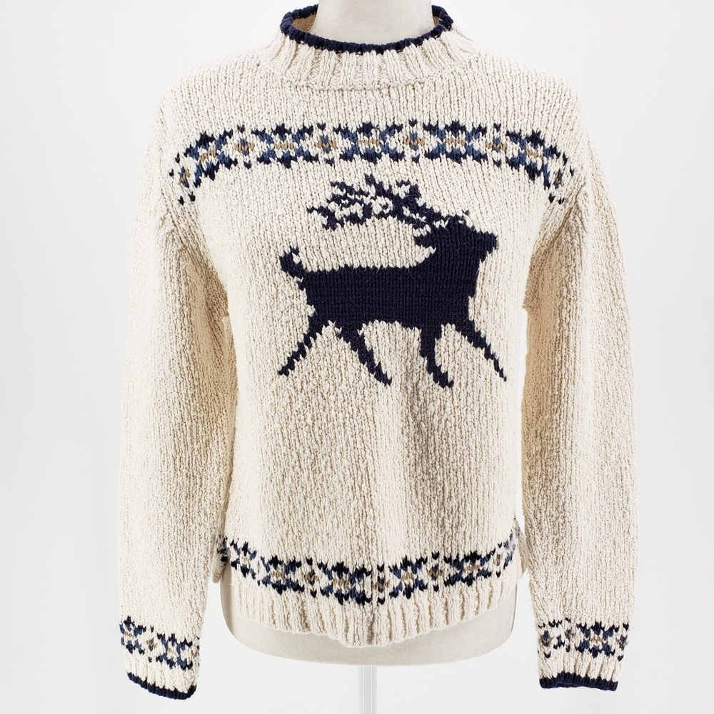 Vintage Woolrich Knit Reindeer Sweater